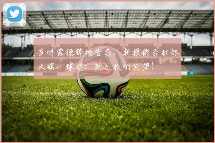 多特蒙德锋线告急,新援能否扛起大旗,球迷:别让我们失望!