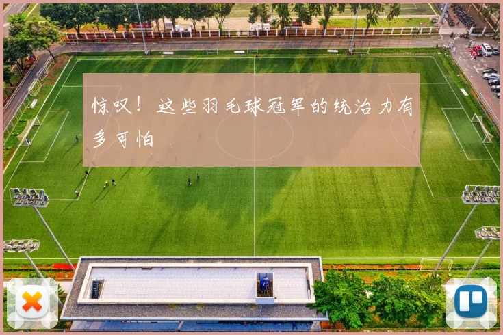 惊叹!这些羽毛球冠军的统治力有多可怕