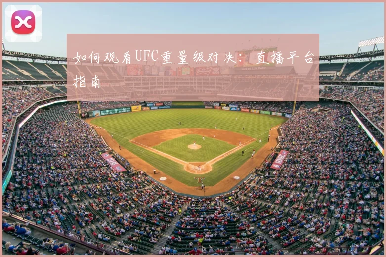 如何观看UFC重量级对决：直播平台指南