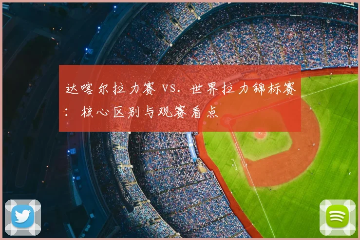 达喀尔拉力赛 vs. 世界拉力锦标赛:核心区别与观赛看点